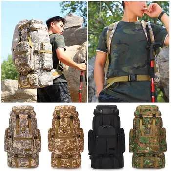 Traveling Backpack Practical Durable Nylon 75L 7cm High Capacity Outdoors Knapsack Backpack Picnic Camping Bag Field Survival
Traveling Backpack Practical Durable Nylon 75L 7cm High Capacity Outdoors Knapsack Backpack Picnic Camping Bag Field Survival