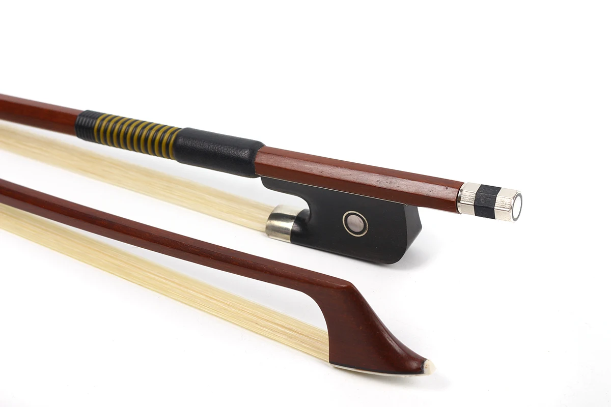 Yinfente Cello Bow 4/4 Brazilwood Bow Stick Ebony frog Good Balance Natural HorseTail 
Yinfente Cello Bow 4/4 Brazilwood Bow Stick Ebony frog Good Balance Natural HorseTail