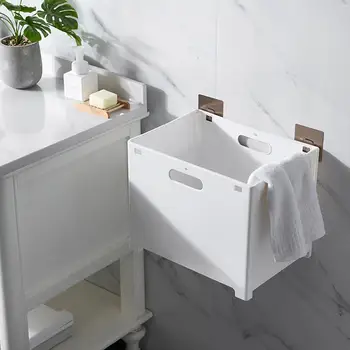 Punch-free bathroom organizer Folding Storage Basket rangement cuisine Bathroom wall shelf Hanging Laundry Storage Basket
Punch-free bathroom organizer Folding Storage Basket rangement cuisine Bathroom wall shelf Hanging Laundry Storage Basket
