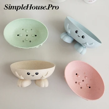 Soap Dish Bathroom Cartoon shape Soap Box Draining Practical Easy Clean Lovely Kitchen Cleaning Soaps Drain Dish Children's toy
Soap Dish Bathroom Cartoon shape Soap Box Draining Practical Easy Clean Lovely Kitchen Cleaning Soaps Drain Dish Children's toy