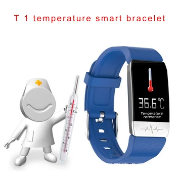T1 High-precision Thermometer Smart Bracelet Watch Immunity Measurement ECG Electrocardiogram SpO2 Heart Rate Monit
T1 High-precision Thermometer Smart Bracelet Watch Immunity Measurement ECG Electrocardiogram SpO2 Heart Rate Monit