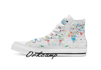 world map Custom Casual High Top lace-up Canvas shoes sneakers Drop shipping
world map Custom Casual High Top lace-up Canvas shoes sneakers Drop shipping