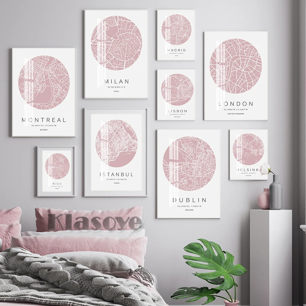 Architecture Layout Underground Map Presentation Poster Minimalist City Line Art Board Design Prints Wall Picture Home Decor | Дом и сад