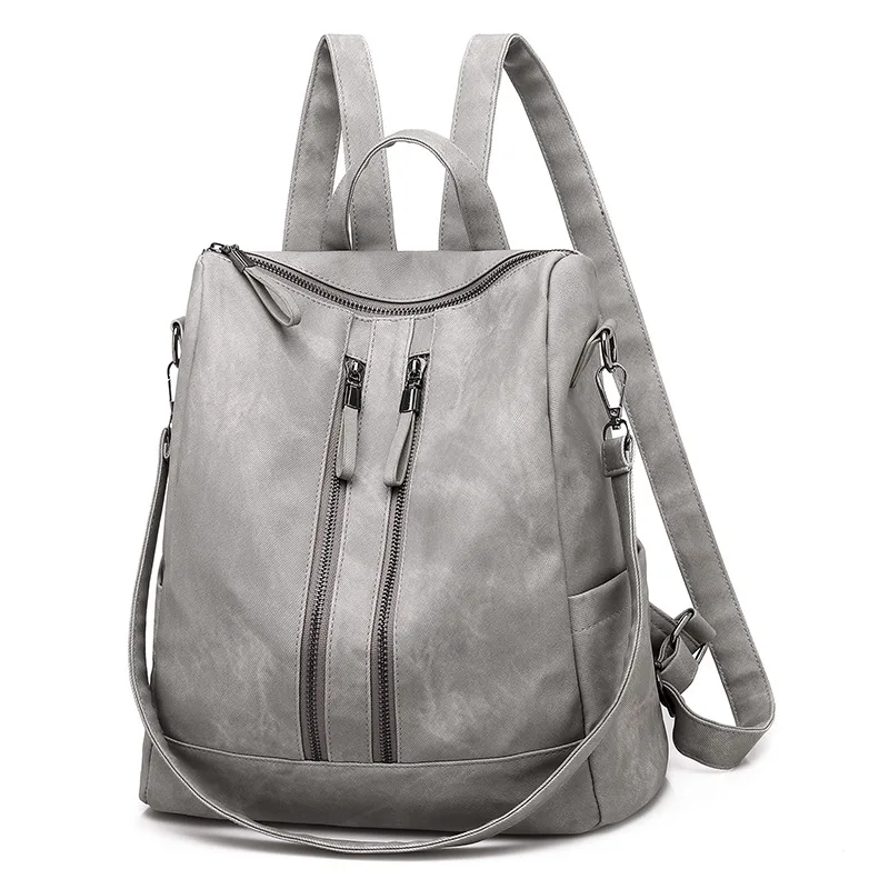 2019 New Leather Backpack for Women Zipper Travel Bagpacks Female Shoulder Bag for Teenage Girls Book Mochilas 
2019 New Leather Backpack for Women Zipper Travel Bagpacks Female Shoulder Bag for Teenage Girls Book Mochilas