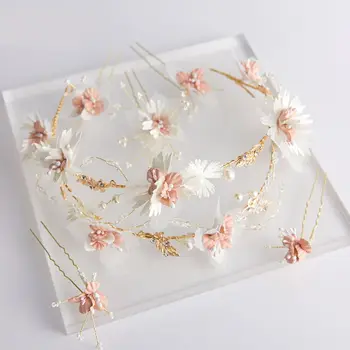 Romantic Crystal White Pink Flower Hair Clips Stick Set Charm Bridal Hairpin Tiara Headpiece Wedding Prom Jewelry Accessories
Romantic Crystal White Pink Flower Hair Clips Stick Set Charm Bridal Hairpin Tiara Headpiece Wedding Prom Jewelry Accessories