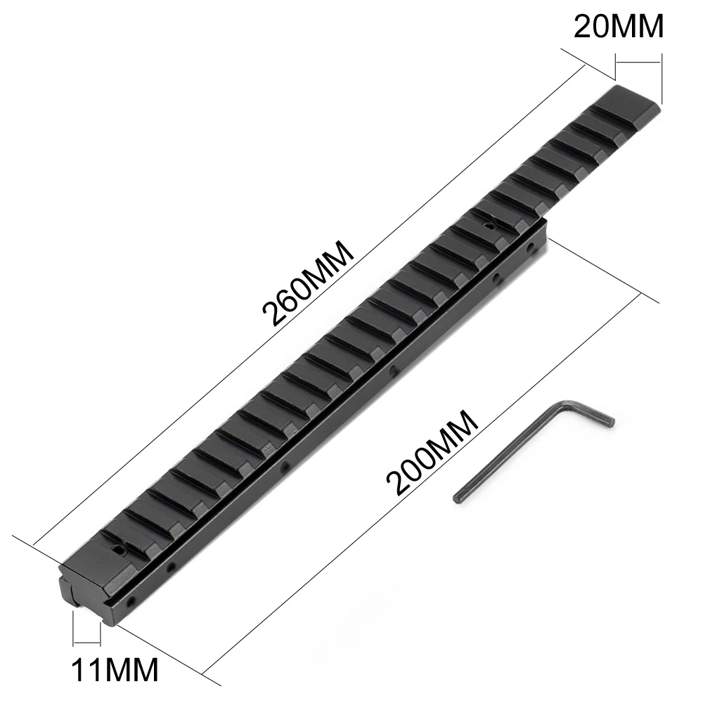 Переходник длиной 260 мм 11 переходник на 20 рельсовые секции M Lok алюминиевая планка