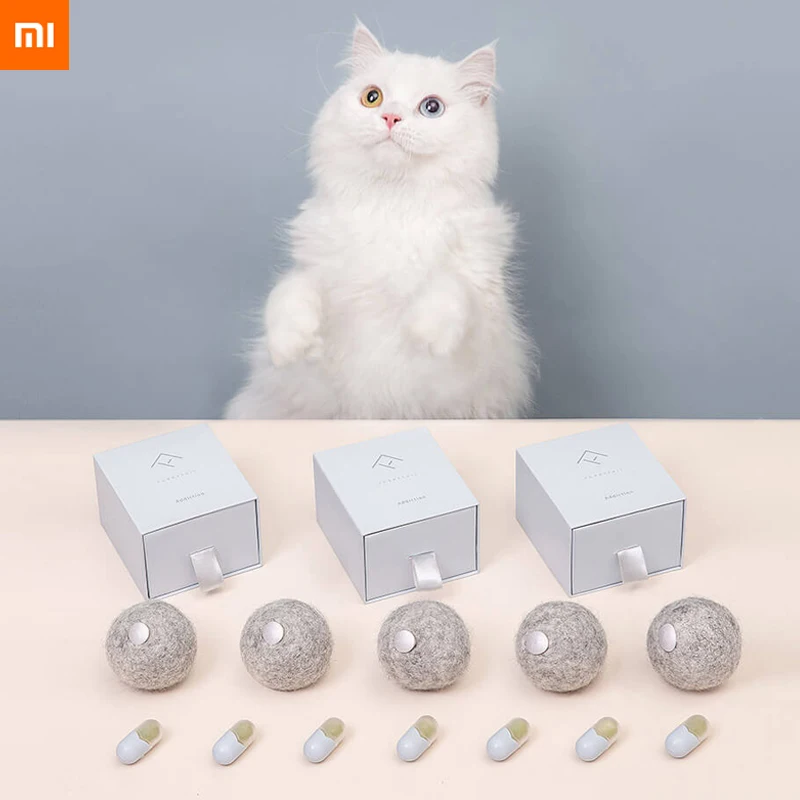 xiaomi cat Addictive catnip MINI set toy ball add food grade Catnip Capsule packaging Wool Ball Toys Healthy fun
xiaomi cat Addictive catnip MINI set toy ball add food grade Catnip Capsule packaging Wool Ball Toys Healthy fun