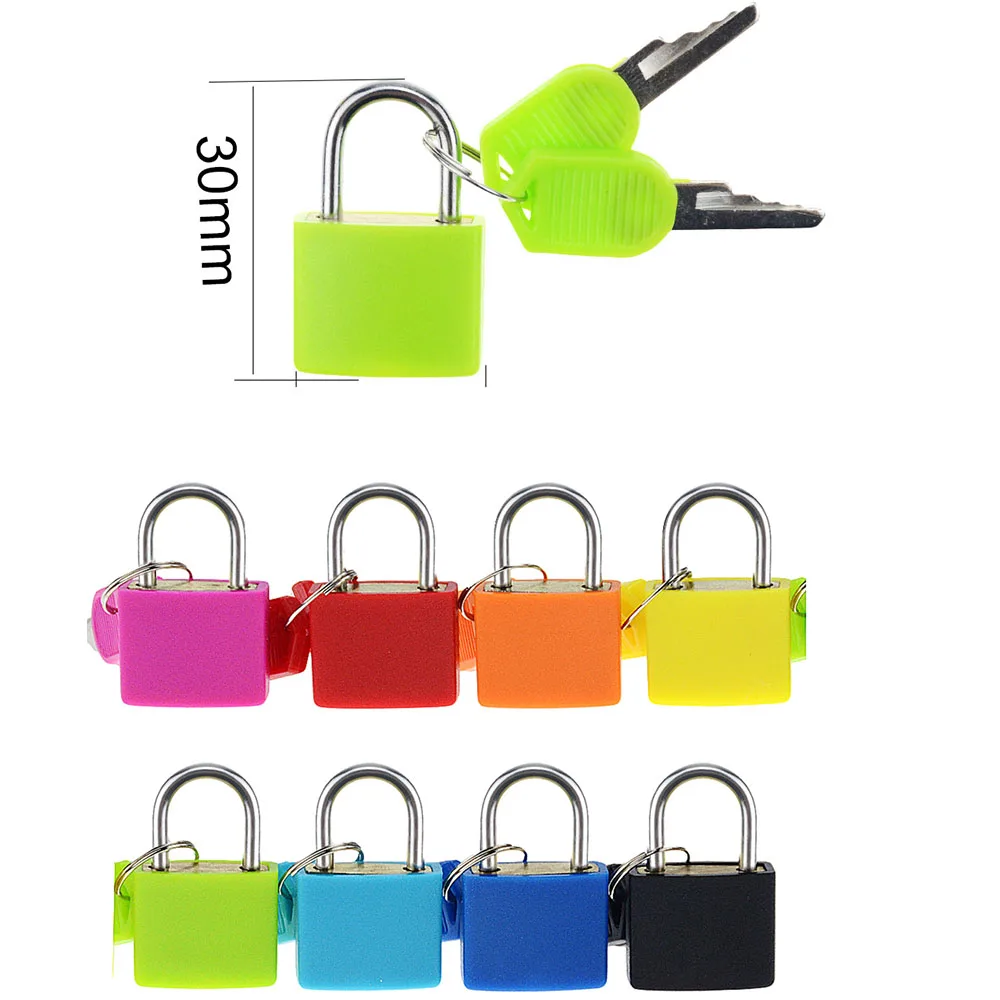 1Pcs 30x23mm Small Mini Strong Steel Padlock Travel Suitcase Diary Lock With 2 Keys Colored Plastic Case Padlock
1Pcs 30x23mm Small Mini Strong Steel Padlock Travel Suitcase Diary Lock With 2 Keys Colored Plastic Case Padlock
