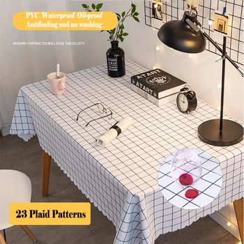 100% Waterproof PVC Tablecloth Rectangle Plaid Tablecloth Desk Decor Oil Proof Wipe Clean Table Cover For Dining Tablecloth
100% Waterproof PVC Tablecloth Rectangle Plaid Tablecloth Desk Decor Oil Proof Wipe Clean Table Cover For Dining Tablecloth