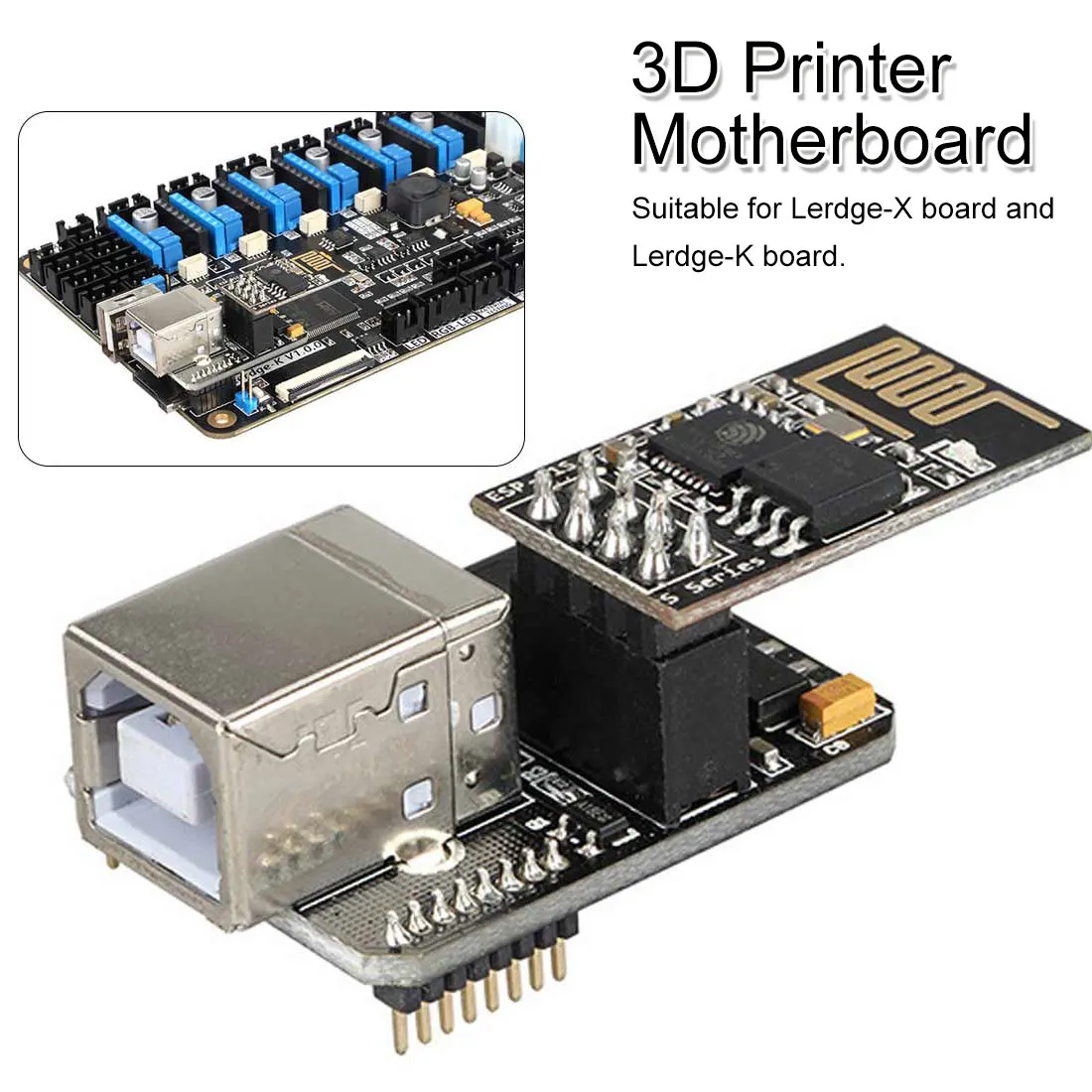Extensible parts for Lerdge K 3D Printer Motherboard USB Link Module Computer Online Module WIFI Control Function
Extensible parts for Lerdge K 3D Printer Motherboard USB Link Module Computer Online Module WIFI Control Function