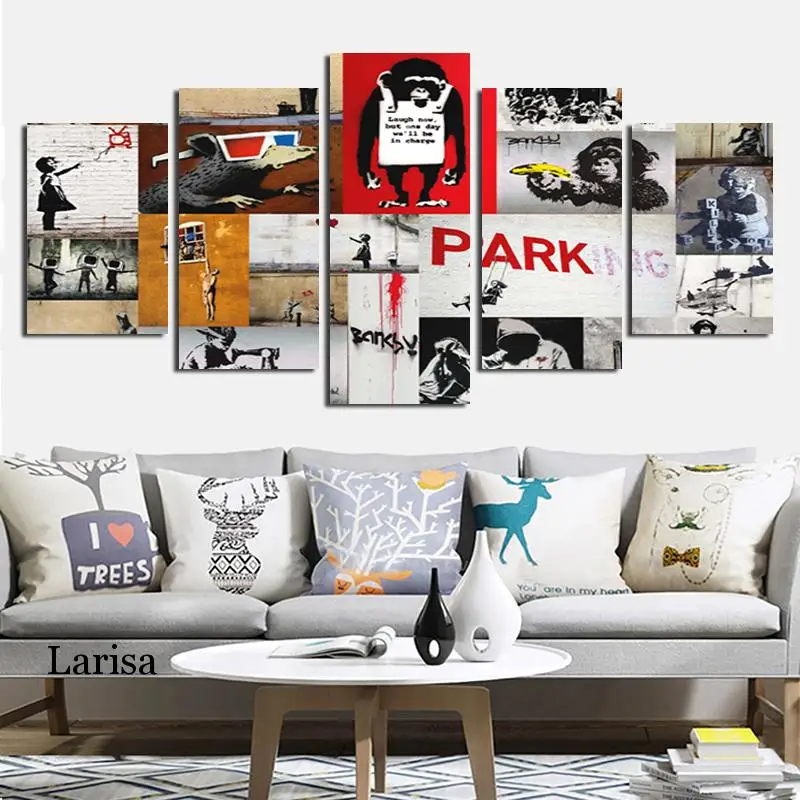 Bedroom Decor Prints Monkey Kids Wall Art Picture 5 Pieces Canvas Poster for Living Room Wall Decor
Bedroom Decor Prints Monkey Kids Wall Art Picture 5 Pieces Canvas Poster for Living Room Wall Decor