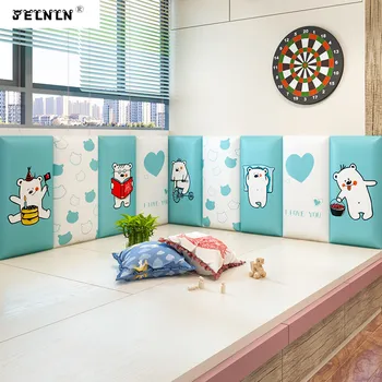 Blue bear pattern children thickening anti-collision soft package stereo wall stickers TV background living room wall stickers
Blue bear pattern children thickening anti-collision soft package stereo wall stickers TV background living room wall stickers
