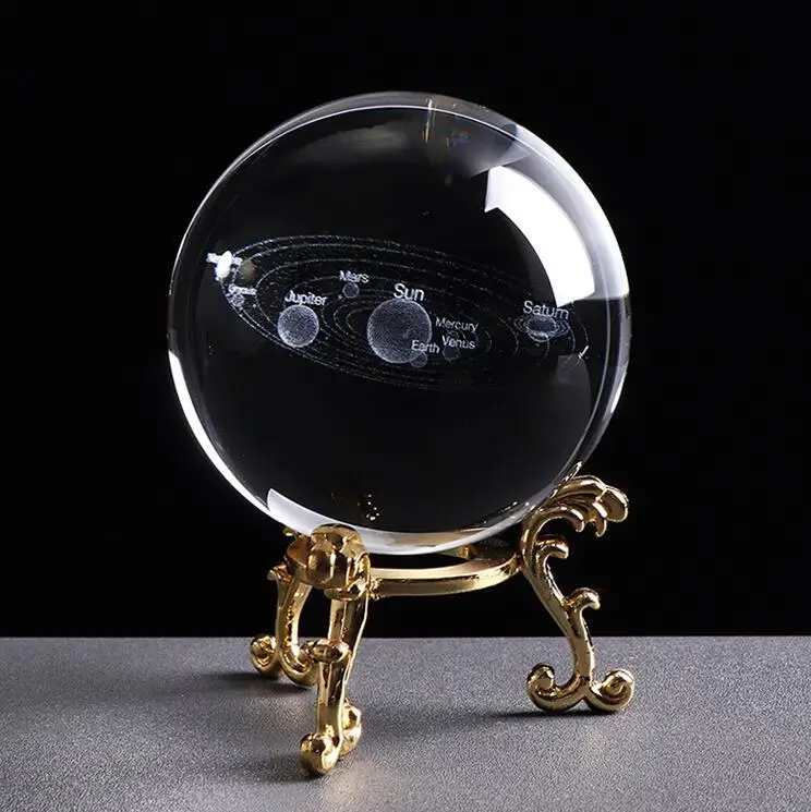 6CM Laser Engraved Solar System Ball 3D Miniature Planets Model Sphere Glass Globe Ornament Home Decor Gift for Astrophile WA001
6CM Laser Engraved Solar System Ball 3D Miniature Planets Model Sphere Glass Globe Ornament Home Decor Gift for Astrophile WA001