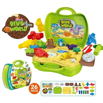 Clay Dinosaur Toys Set Magic Modeling Clay 26 Pieces Safe & Non Toxic 3D Dinosaur Figures Kids Boys and Girls Age 3-12 Years Old
Clay Dinosaur Toys Set Magic Modeling Clay 26 Pieces Safe & Non Toxic 3D Dinosaur Figures Kids Boys and Girls Age 3-12 Years Old