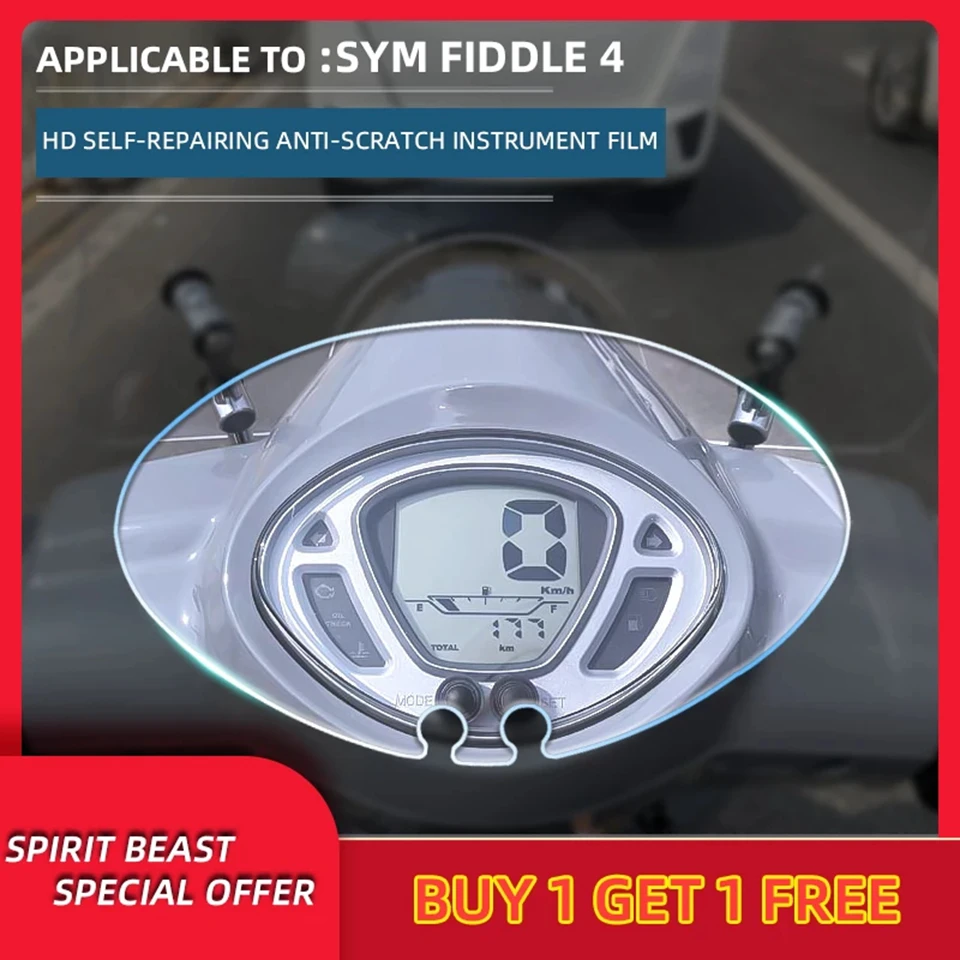 Spirit Beast Motorcycle speedometer TPU Scratch proof Protection Film scooter Dashboard Screen Instrument Film For SYM Fiddle4
Spirit Beast Motorcycle speedometer TPU Scratch proof Protection Film scooter Dashboard Screen Instrument Film For SYM Fiddle4