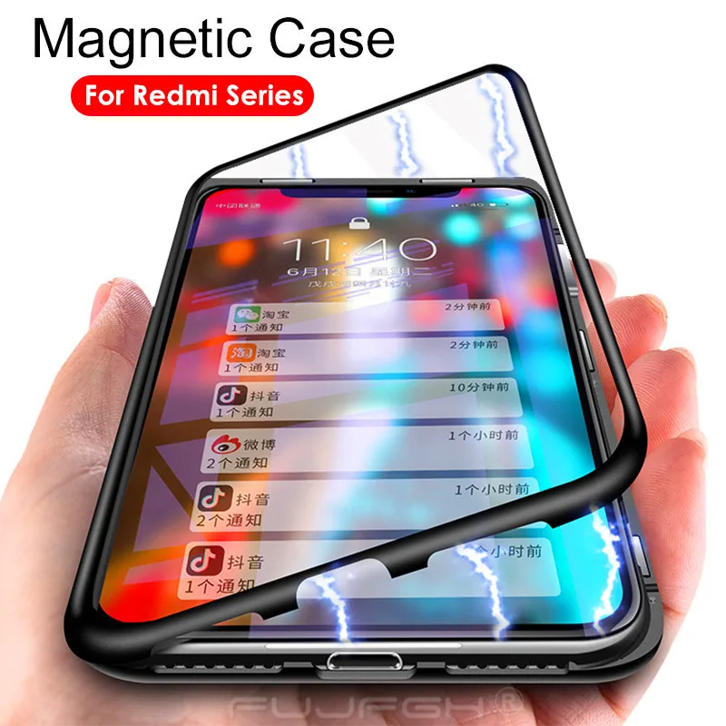 Metal Magnetic Adsorption Glass Case for Xiaomi Redmi Note 8 7 6 5 Pro Magnet Cover for Redmi 7 7A K20 Pro Case Cover Capa Coque
Metal Magnetic Adsorption Glass Case for Xiaomi Redmi Note 8 7 6 5 Pro Magnet Cover for Redmi 7 7A K20 Pro Case Cover Capa Coque