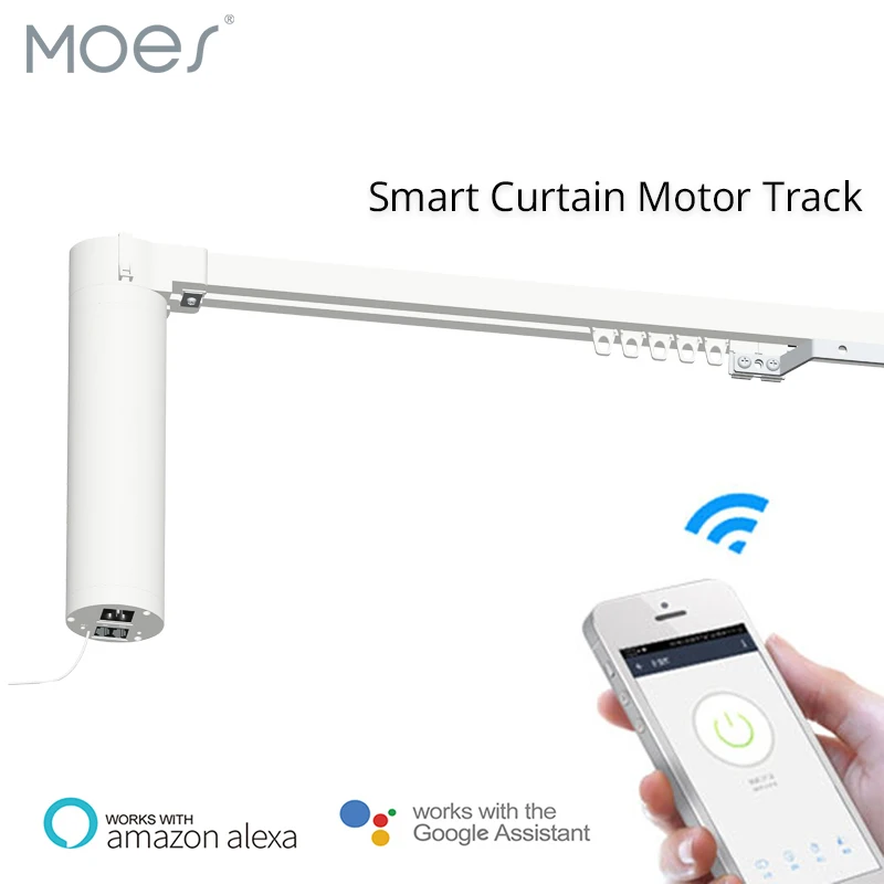 Wifi Smart Automatic Curtain Motor Track System Motorized SMART LIFE APP Remote Control Works with Amazon Alexa Echo Google Home
Wifi Smart Automatic Curtain Motor Track System Motorized SMART LIFE APP Remote Control Works with Amazon Alexa Echo Google Home