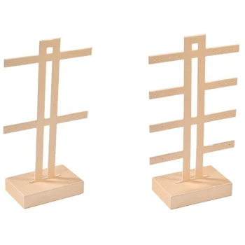 2Pcs Jewelry Display Rack Stand Holder Earrings Hanging Organizer Champagne - 01 & 02
2Pcs Jewelry Display Rack Stand Holder Earrings Hanging Organizer Champagne - 01 & 02