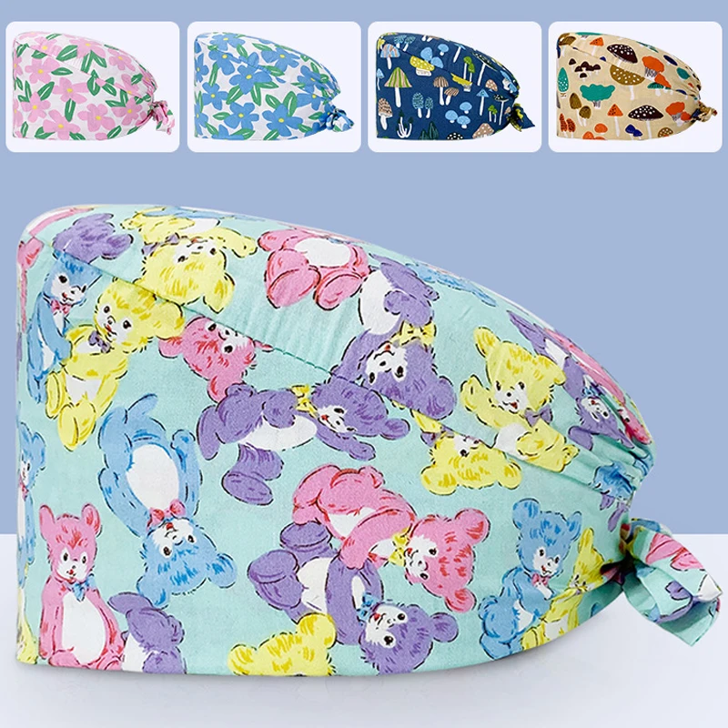 NEW printing Pet grooming work hats lab dustproof hats Elastic scrubs caps tooth beauty store scrubs caps with sweat-absorbent 
NEW printing Pet grooming work hats lab dustproof hats Elastic scrubs caps tooth beauty store scrubs caps with sweat-absorbent
