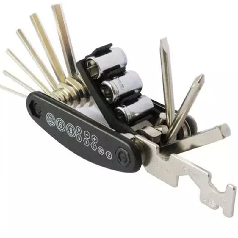 Multifunction 15 in 1 handle Combination Wrench Set of keys spanner skate tool ring box end wrench set repair bike Hand Tools
Multifunction 15 in 1 handle Combination Wrench Set of keys spanner skate tool ring box end wrench set repair bike Hand Tools
