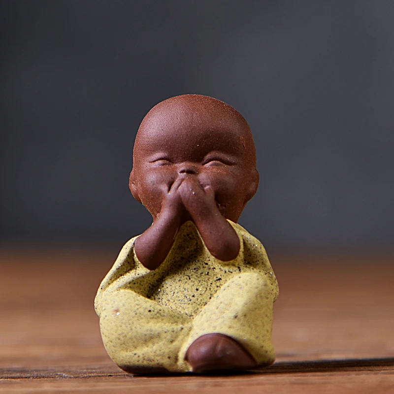 clay tea pet ceramic monk set kung fu tea pet cup marker purple clay crafts decorative Home ceramic ornaments tea accessories 
clay tea pet ceramic monk set kung fu tea pet cup marker purple clay crafts decorative Home ceramic ornaments tea accessories