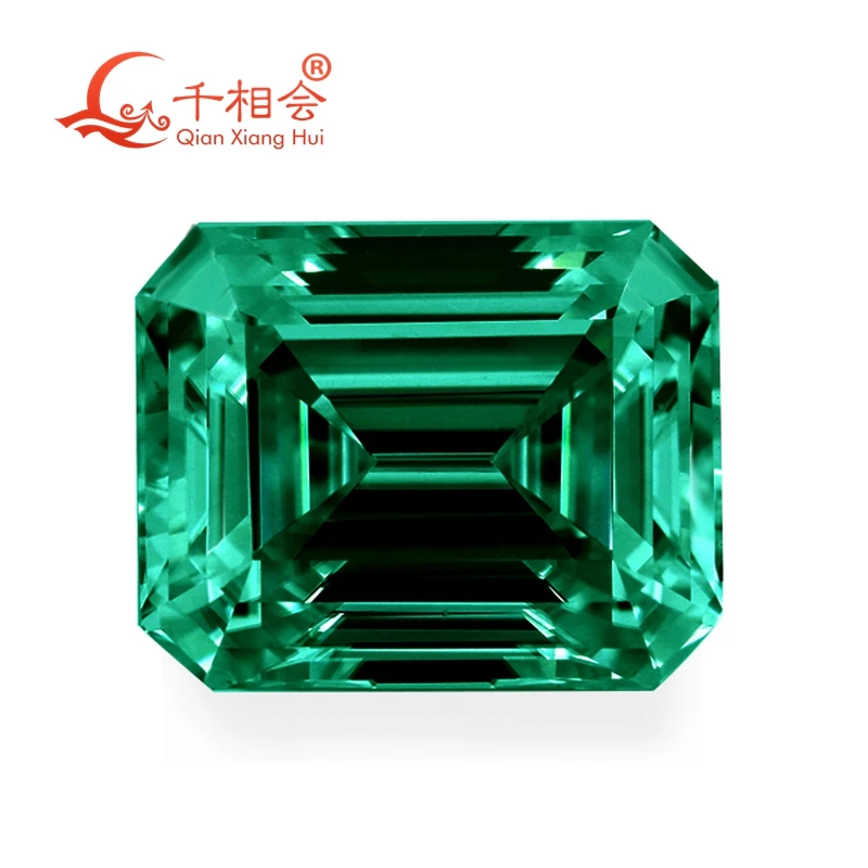 green color rectangle shape emeral d cut Sic material Moissanite loose stone
green color rectangle shape emeral d cut Sic material Moissanite loose stone
