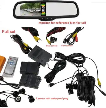 OPS System Parktronic Car Parking Sensors 8 Alarm Probe video System with two HD front /back Camera for Car DVD Monitor display
OPS System Parktronic Car Parking Sensors 8 Alarm Probe video System with two HD front /back Camera for Car DVD Monitor display