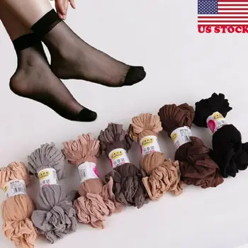 10 Pairs Women Nylon Elastic Short Ankle Sheer Stockings Silk Short Socks USA
10 Pairs Women Nylon Elastic Short Ankle Sheer Stockings Silk Short Socks USA
