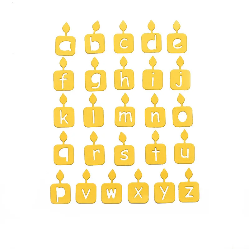 DiyArts 26 Candle Lowercase Alphabet Metal Cutting Dies 26 Letter Dies Scrapbooking Embossing Die Cut Stencils Embossing Decor
DiyArts 26 Candle Lowercase Alphabet Metal Cutting Dies 26 Letter Dies Scrapbooking Embossing Die Cut Stencils Embossing Decor