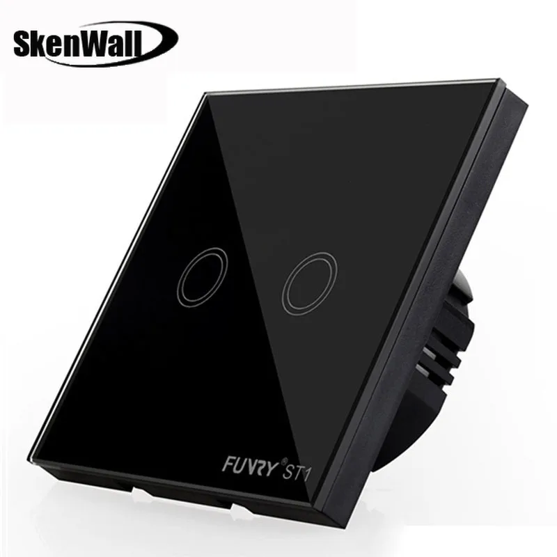 EU Standard 2Gang 170-240V 433MHz Wall Switch Touch Switch Smart Remote Control Luxury Crystal Glass Surface Waterproof 86*86mm
EU Standard 2Gang 170-240V 433MHz Wall Switch Touch Switch Smart Remote Control Luxury Crystal Glass Surface Waterproof 86*86mm