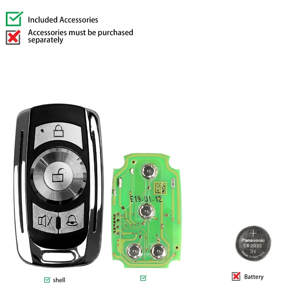Xhorse XKGD10EN Wire Remote Key Garage Door English Version 5pcslot (2)