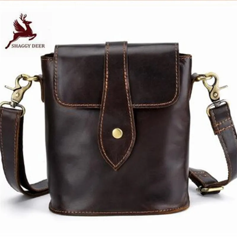 Shaggy Deer Oil Waxed Quality Square Vertical Men Shoulder Bags Business Wear-resistant Messenger 
Shaggy Deer Oil Waxed Quality Square Vertical Men Shoulder Bags Business Wear-resistant Messenger