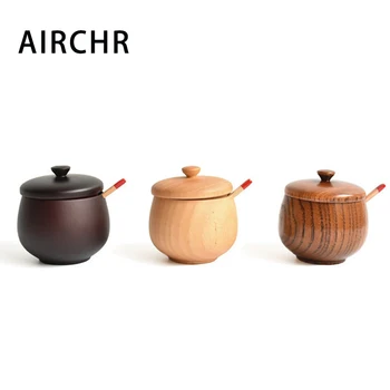 3PCS/Pack Wooden Spice Jar Container 150ml Natural Jujube Tree baharat takimlari Salt And Pepper Spice Box with Spoons
3PCS/Pack Wooden Spice Jar Container 150ml Natural Jujube Tree baharat takimlari Salt And Pepper Spice Box with Spoons