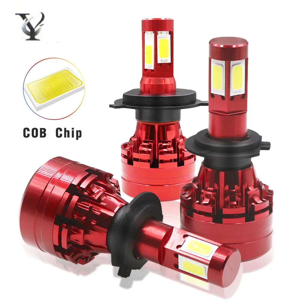 4 Side COB Chip H4 Hi lo H7 H11 9005 9006 LED Car Headlight Bulbs Kit Canbus 5202 H13 12v Turbo Auto Headlamp Super Bright
4 Side COB Chip H4 Hi lo H7 H11 9005 9006 LED Car Headlight Bulbs Kit Canbus 5202 H13 12v Turbo Auto Headlamp Super Bright