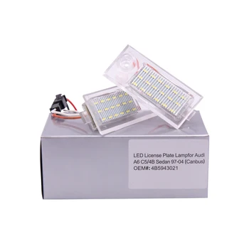 2Pcs 18SMD Canbus No Error LED License Plate Number Light Lamp For Audi A6 C5/4B Sedan 1997-2004
2Pcs 18SMD Canbus No Error LED License Plate Number Light Lamp For Audi A6 C5/4B Sedan 1997-2004