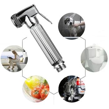 Kitchen Sprayer Toilet Bidet Shower Spray Sprinkler Chrome Plating 1.5m Hose High Quality
Kitchen Sprayer Toilet Bidet Shower Spray Sprinkler Chrome Plating 1.5m Hose High Quality