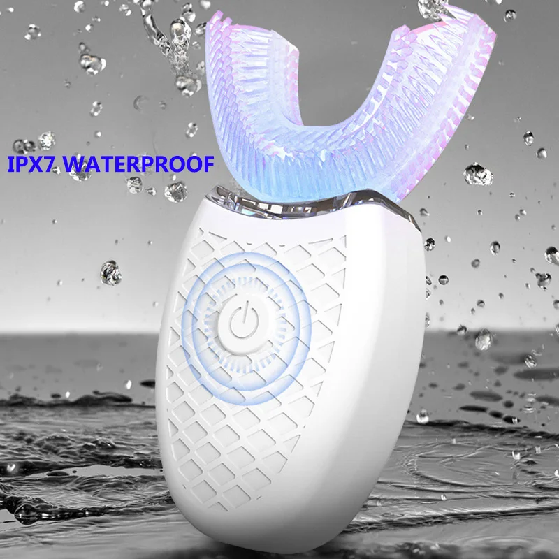 360 Degrees Electric Toothbrush Intelligent Automatic Sonic U Type 3 Modes Teeth Clean USB Charging Tooth Whitening Blue Light40
360 Degrees Electric Toothbrush Intelligent Automatic Sonic U Type 3 Modes Teeth Clean USB Charging Tooth Whitening Blue Light40