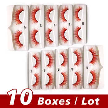 10 Boxes/lot 3D False colored Eyelashes Bulk Set Cosmetics Packaging Boxes Logo soft comfortable Handmade Artificial Faux Eyelas
10 Boxes/lot 3D False colored Eyelashes Bulk Set Cosmetics Packaging Boxes Logo soft comfortable Handmade Artificial Faux Eyelas