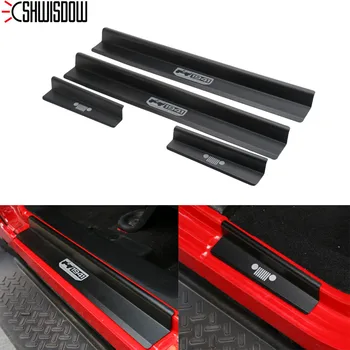High quality Door Entry Sill Protector Plate Guards Sill Strip Scuff Plate Step For Jeep Wrangler JK 2007-2017 Black Car Styling 
High quality Door Entry Sill Protector Plate Guards Sill Strip Scuff Plate Step For Jeep Wrangler JK 2007-2017 Black Car Styling