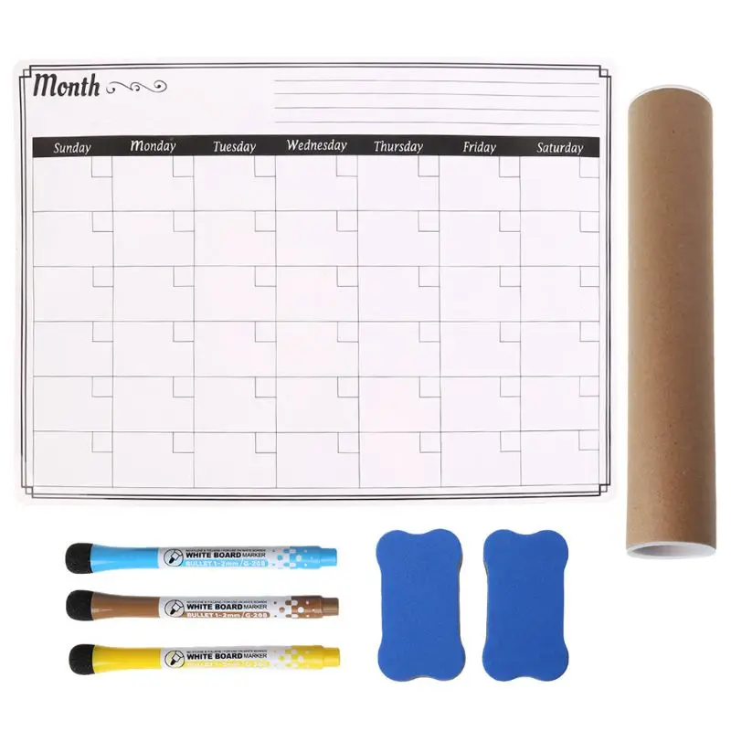 A3 Monthly Planner Magnetic Whiteboard Fridge Magnets Message Board Remind Memo with Whiteboard Pen Eraser
A3 Monthly Planner Magnetic Whiteboard Fridge Magnets Message Board Remind Memo with Whiteboard Pen Eraser