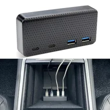 USB Hub For Tesla Model 3/Y 2021 2 Type-C Ports Docking Station Speed Extension Center Charger USB Cable Car Charger Accessories
USB Hub For Tesla Model 3/Y 2021 2 Type-C Ports Docking Station Speed Extension Center Charger USB Cable Car Charger Accessories