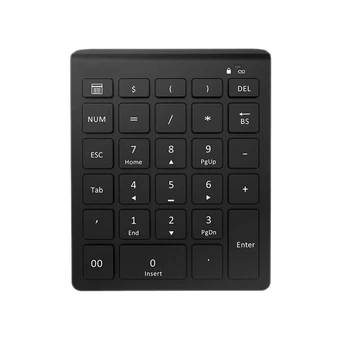 2.4GHz Wireless Numeric Keypad 28 Keys Numpad Digital Keyboard Number Pad for Accounting Teller Windows Android Tablet Laptop (B
2.4GHz Wireless Numeric Keypad 28 Keys Numpad Digital Keyboard Number Pad for Accounting Teller Windows Android Tablet Laptop (B