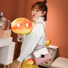 

Cartoon Anime Game Genshin Impact Cosplay Slime Plush Pillow Project Elements Stuffed Soft Plush Toy Kids Boys and Girls Gifts