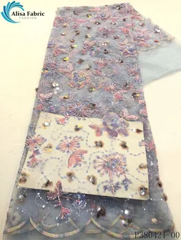 Alisa french net lace fabric 2020 high quality embroidered nigerian tulle fabrics 5 yards/piece african tulle laces for sewing 
Alisa french net lace fabric 2020 high quality embroidered nigerian tulle fabrics 5 yards/piece african tulle laces for sewing