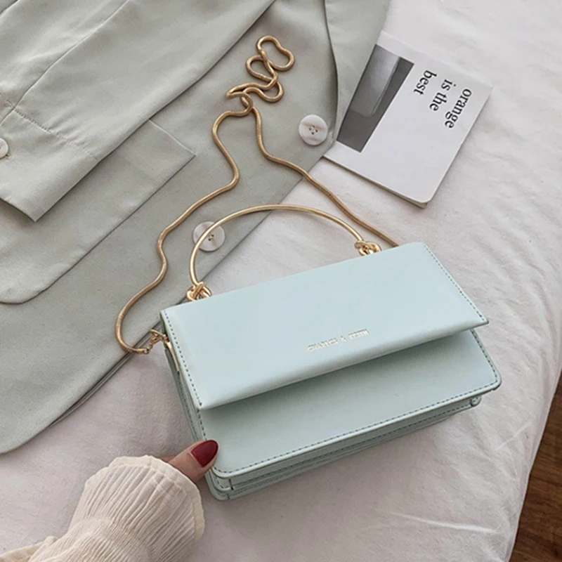 Female Purses and Handbags Chain Crossbody-Bags for Women 2020 Summer Luxury Designer Metal Handle Small Shoulder Bag Lady's Bag
Female Purses and Handbags Chain Crossbody-Bags for Women 2020 Summer Luxury Designer Metal Handle Small Shoulder Bag Lady's Bag