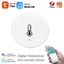 Tuya ZigBee 3.0 Smart Temperature And Humidity Sensor Battery Powered Home Security Works With SmartLife App Alexa Google Home
Tuya ZigBee 3.0 Smart Temperature And Humidity Sensor Battery Powered Home Security Works With SmartLife App Alexa Google Home