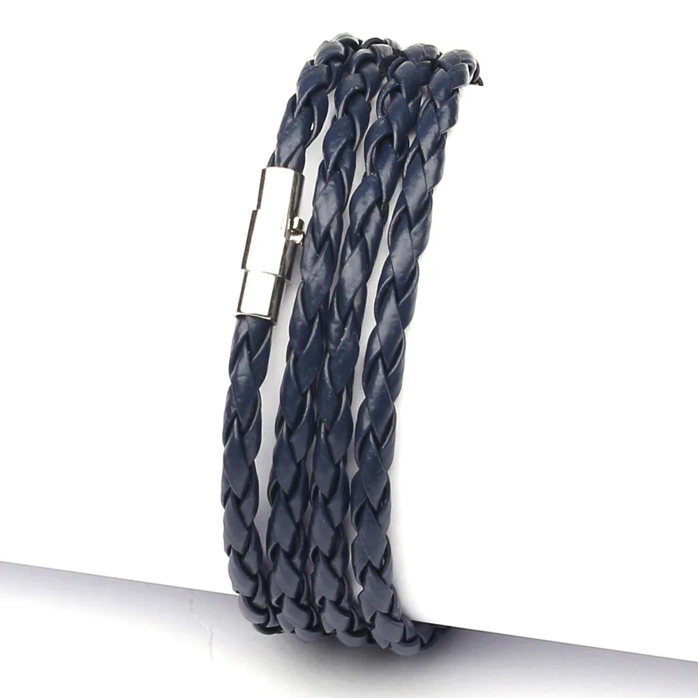 Magnetic Buckle Bracelet For Men Accessories Hand Knitted Braided PU Leather Rope Braclets Male Jewelry Armband Mannen SL097
Magnetic Buckle Bracelet For Men Accessories Hand Knitted Braided PU Leather Rope Braclets Male Jewelry Armband Mannen SL097