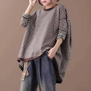 Fashion Spring And Autumn 2020 New Pullovers Sweaters Women Korean Style Loose Pluz Size Loose Ladies Sweaters Striped Tops
Fashion Spring And Autumn 2020 New Pullovers Sweaters Women Korean Style Loose Pluz Size Loose Ladies Sweaters Striped Tops