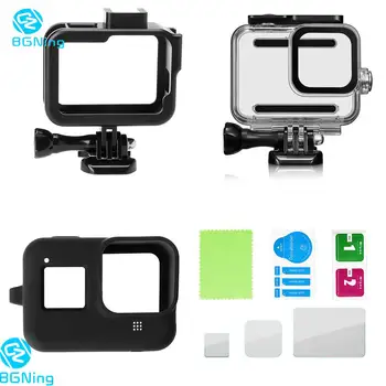 60m Waterproof Protective Case Soft Silicone Cover Plastic Cage Kit with HD Screen Protector Set for Gorpo Hero 8 Black
60m Waterproof Protective Case Soft Silicone Cover Plastic Cage Kit with HD Screen Protector Set for Gorpo Hero 8 Black