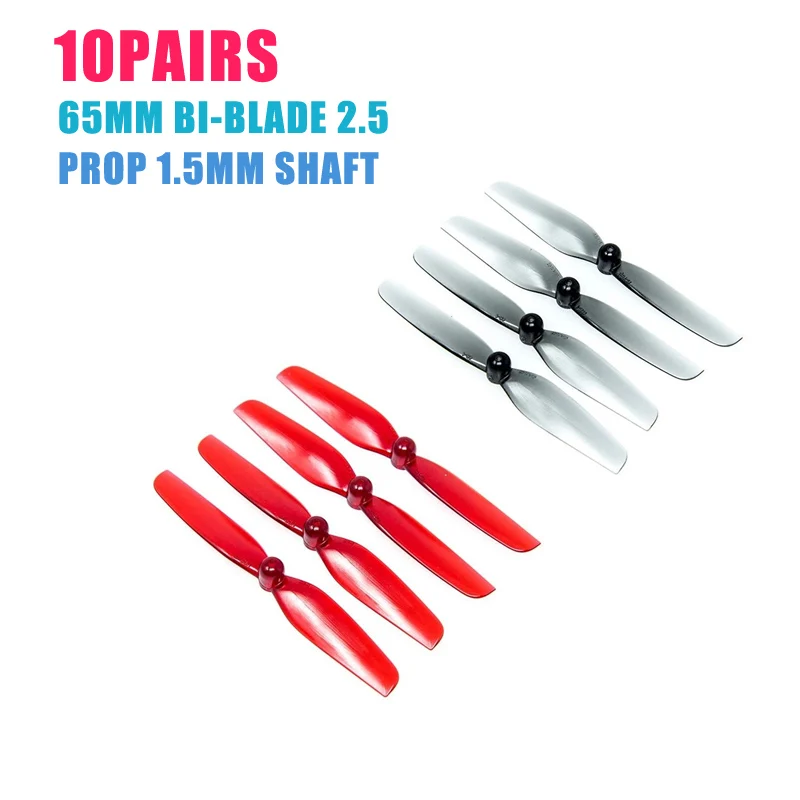 10/20Pairs HQ Prop Micro Prop 65mm Bi-Blade 2.5" Prop 1.5mm Shaft Propeller For FPV Racing RC Drone Quadcopter Spare Parts Acc
10/20Pairs HQ Prop Micro Prop 65mm Bi-Blade 2.5" Prop 1.5mm Shaft Propeller For FPV Racing RC Drone Quadcopter Spare Parts Acc